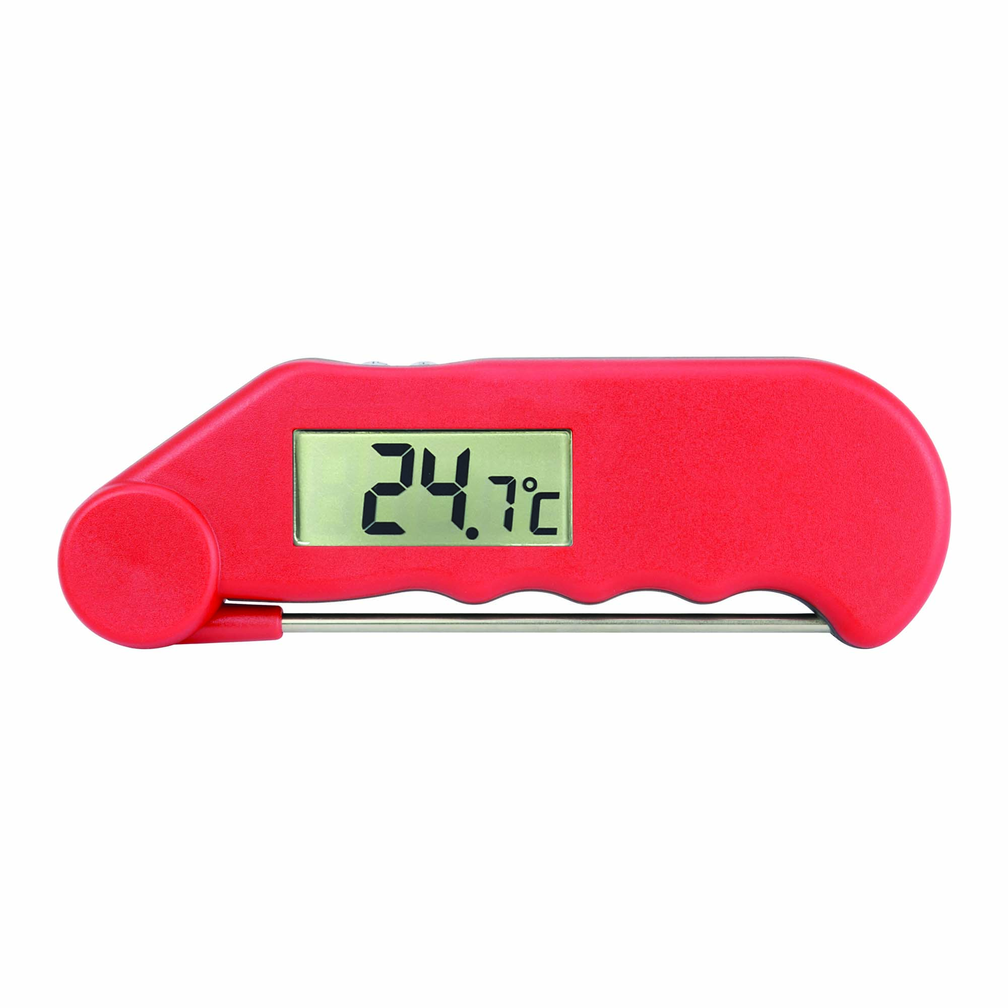 Gourmet Folding Probe Thermometer Red