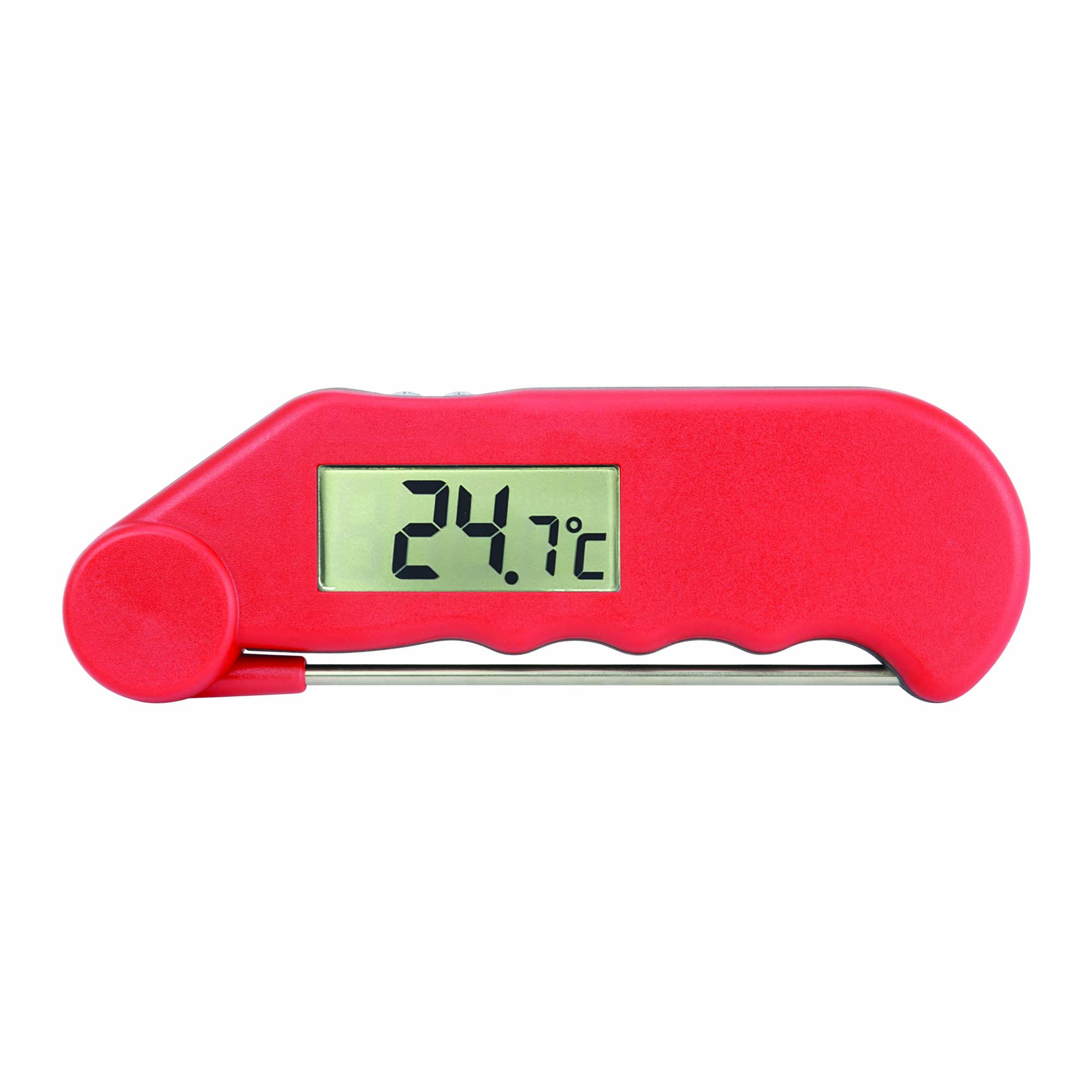 GOURMET FOLDING PROBE THERMOMETER RED