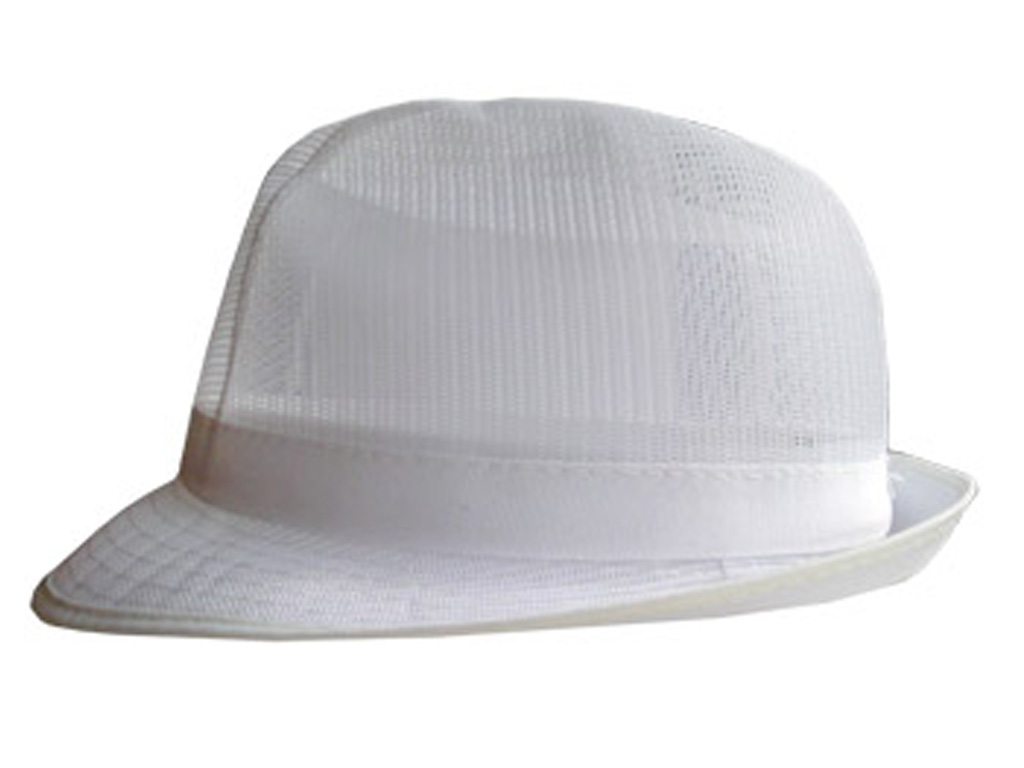 TRILBY HAT LIGHTWEIGHT WHITE LARGE