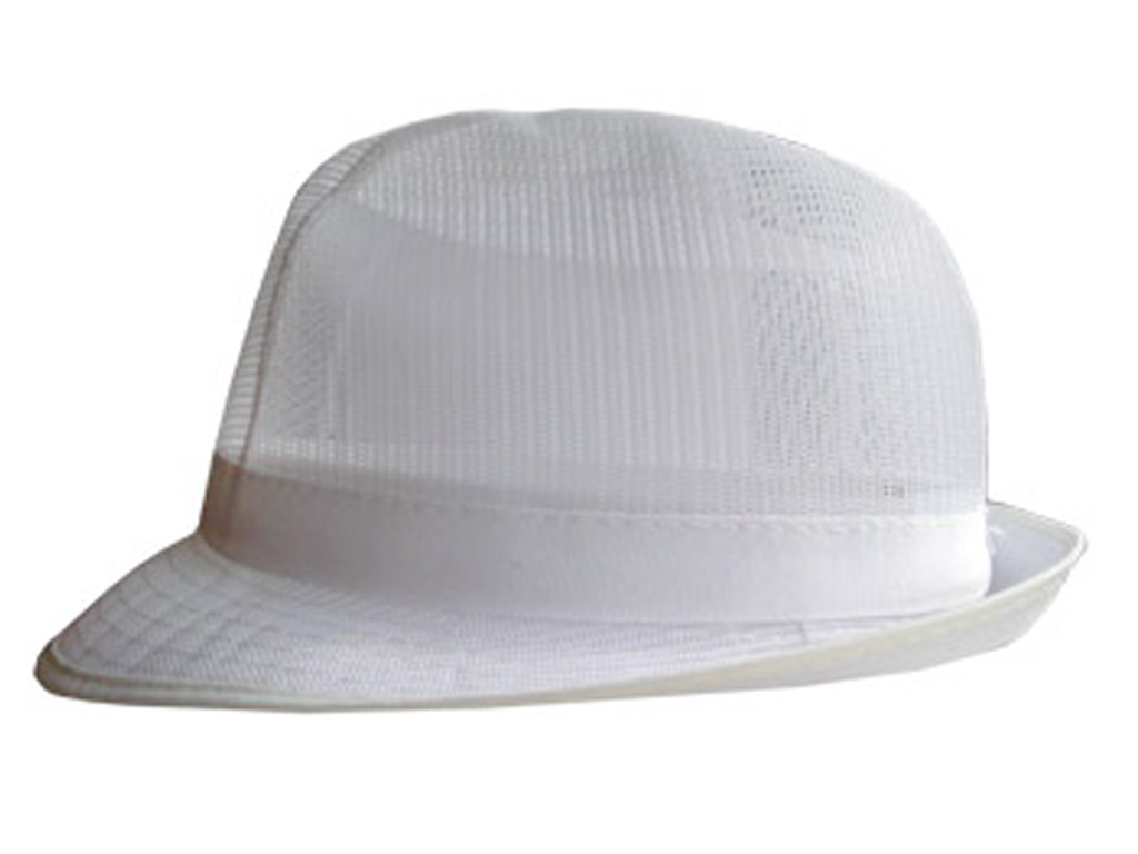 Trilby Hat Lightweight White Large