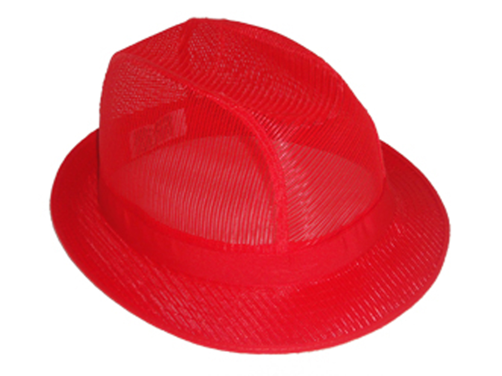 Trilby Hat Lightweight Red Large