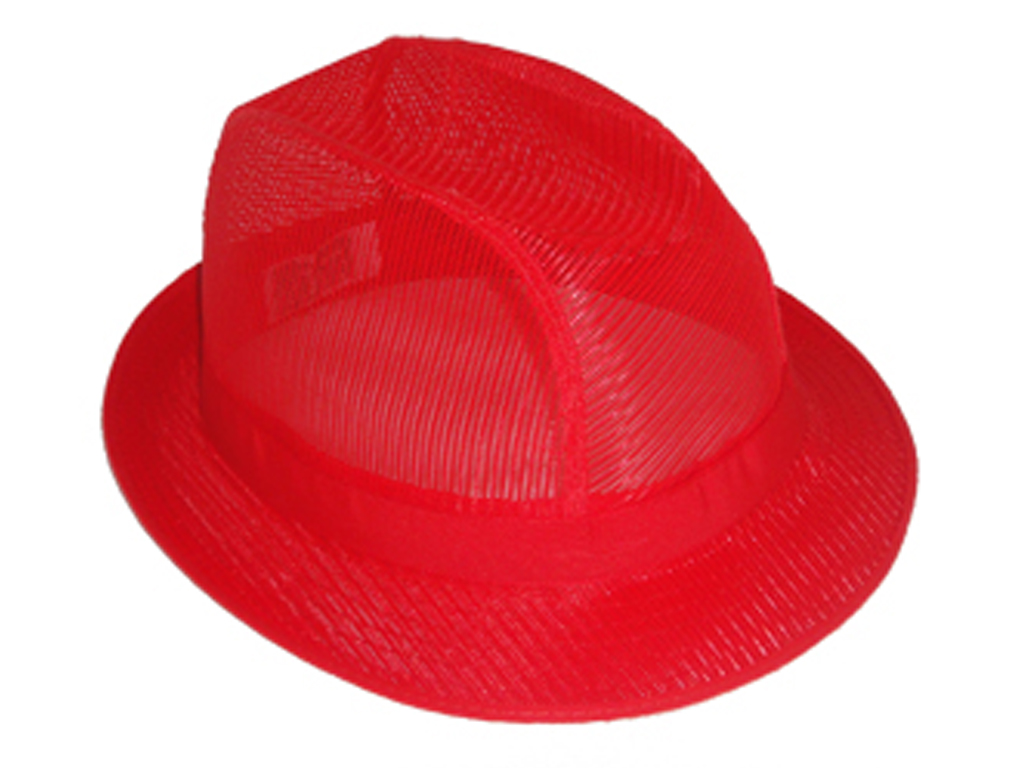 TRILBY HAT LIGHTWEIGHT RED MEDIUM