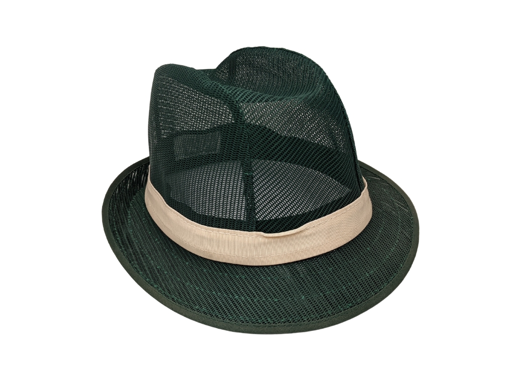 Lightweight Green Trilby With Beige Band - X-large