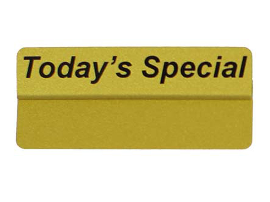 TICKET TOPPER 86X18 GOLD TODAYS SPECIAL 10/PACK