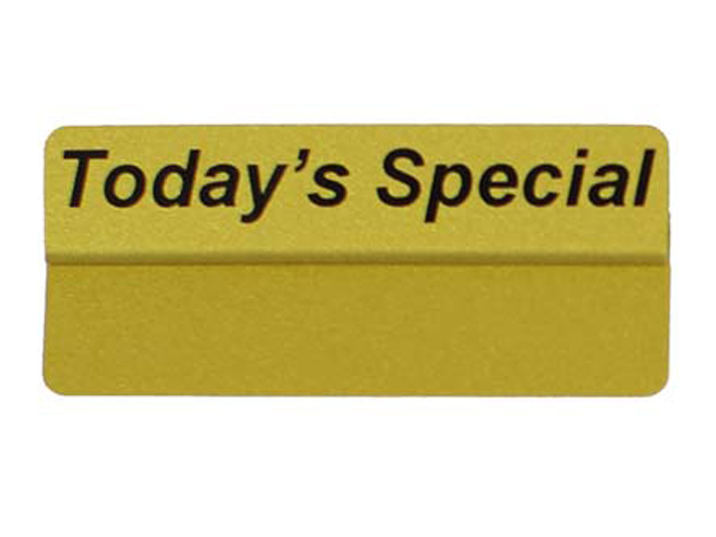 Ticket Topper 86X18 Gold Todays Special 10/PACK