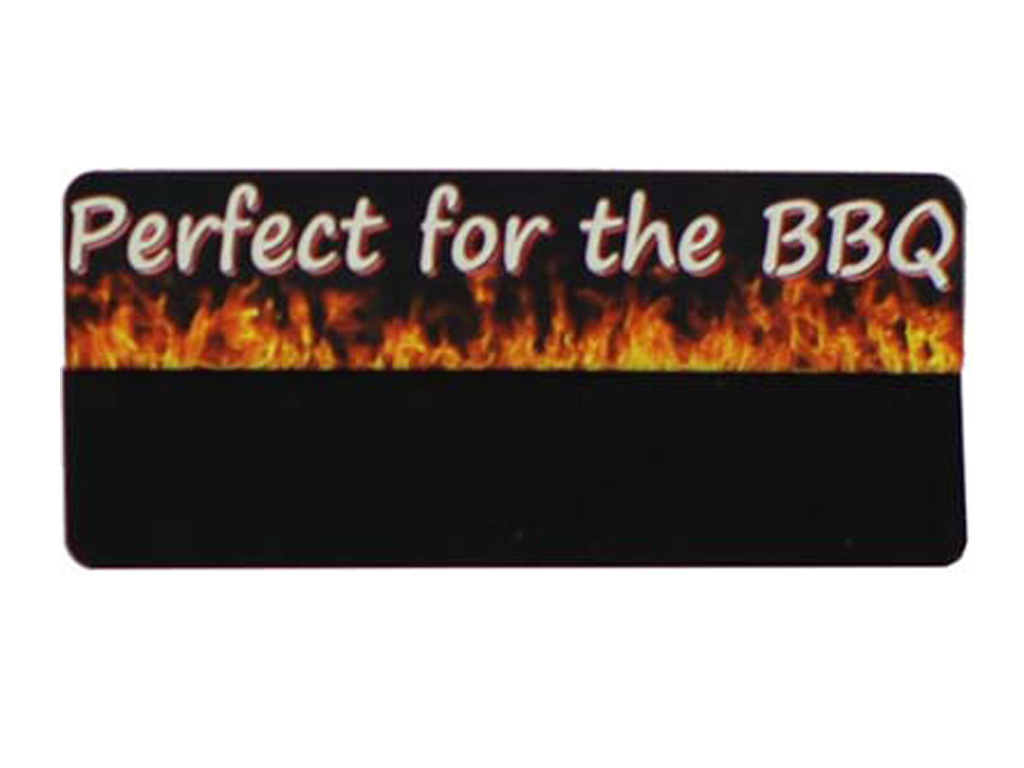 TICKET TOPPER 86X18MM PERFECT FOR THE BBQ 10/PK