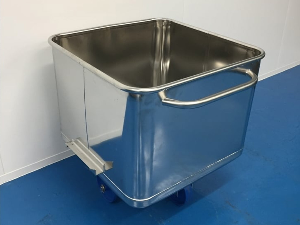 200 Litre Stainless Steel Tote Bin