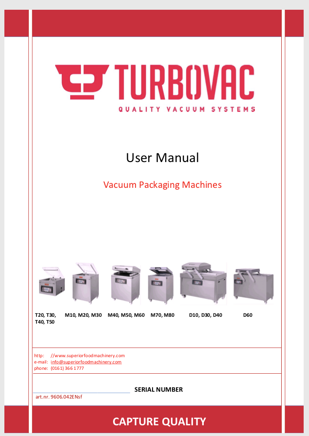 Turbovac 800 User Manual