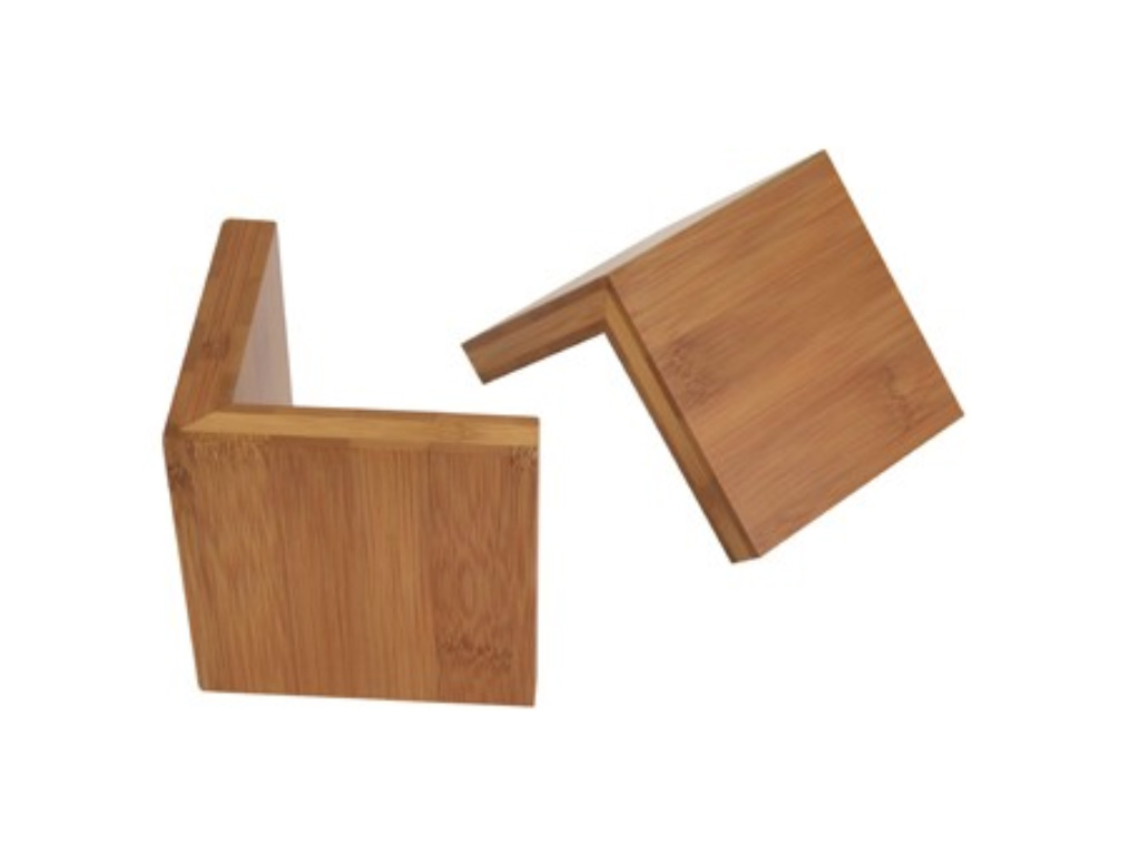 BAMBOO L SHAPE RISER 100X100X100MM (SET OF 2)