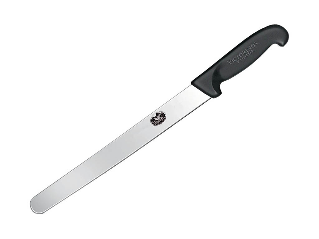12" SLICING KNIFE ROUND TIP - BLACK