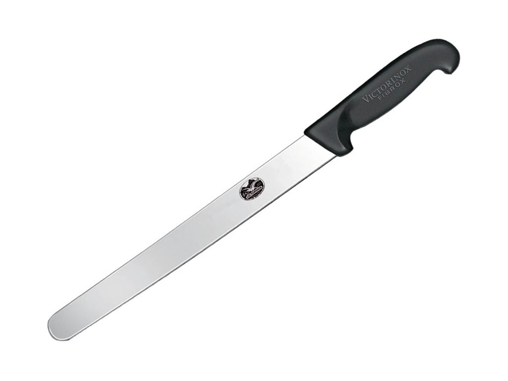 12" Slicing Knife Round Tip - Black