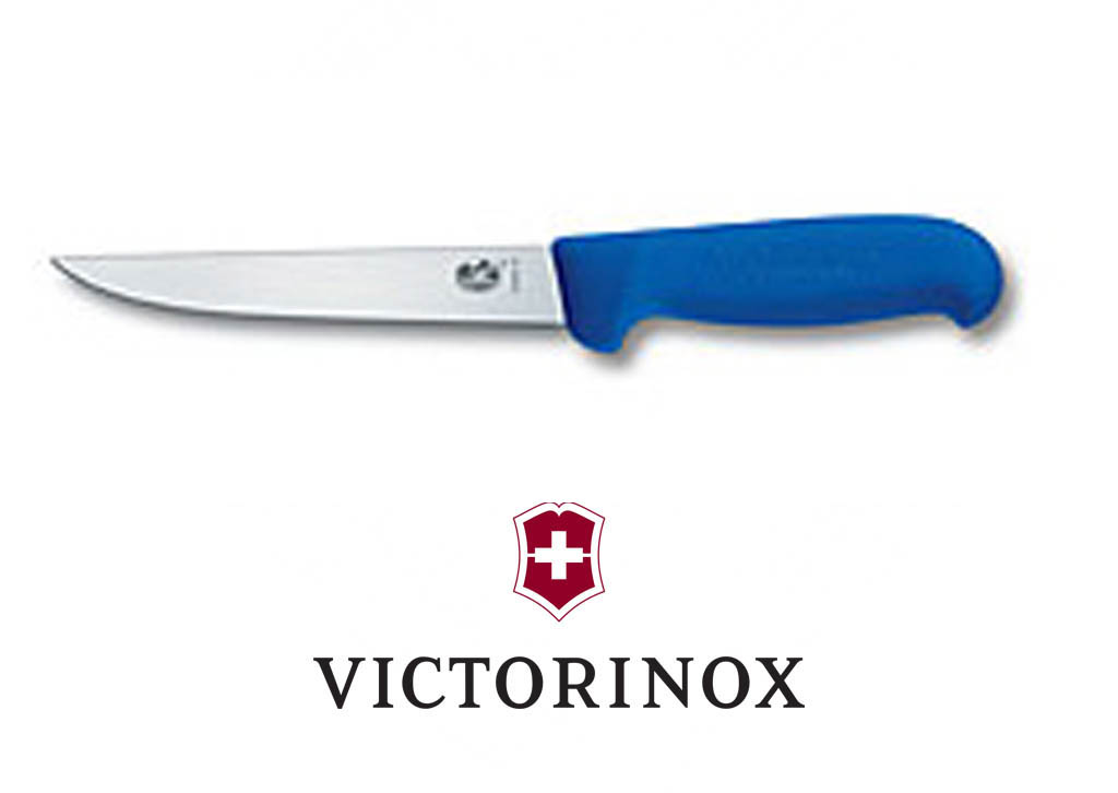 6" Boning Knife Blue Straight Wide Blade