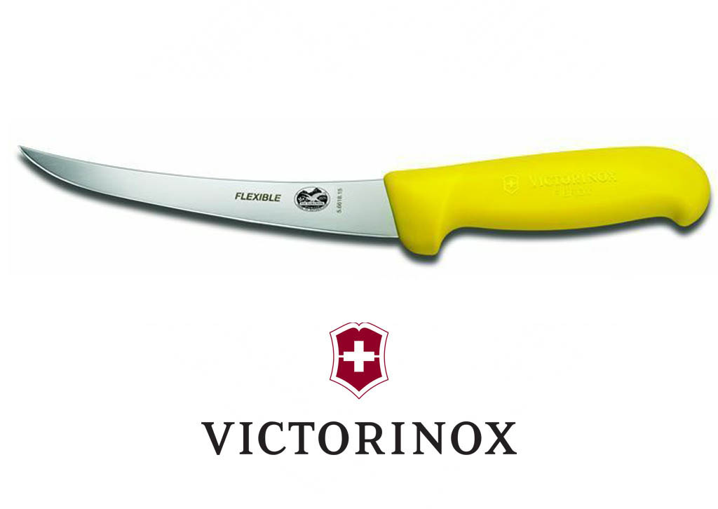 5" BONING KNIFE YELLOW NARROW CURVED BLADE