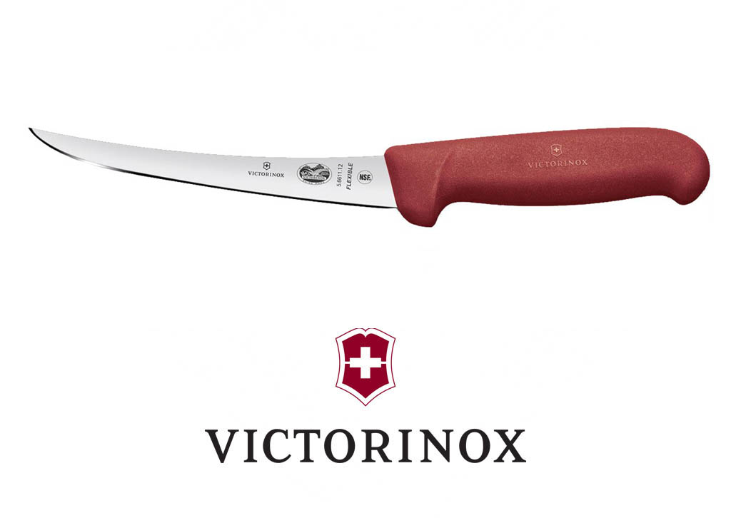 5" BONING KNIFE NARROW FLEXIBLE - RED