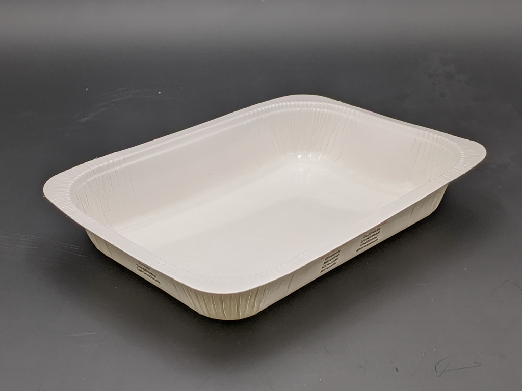 CREAM CARDBOARD +PET TRAY 192 X 140 X 33 400/CASE