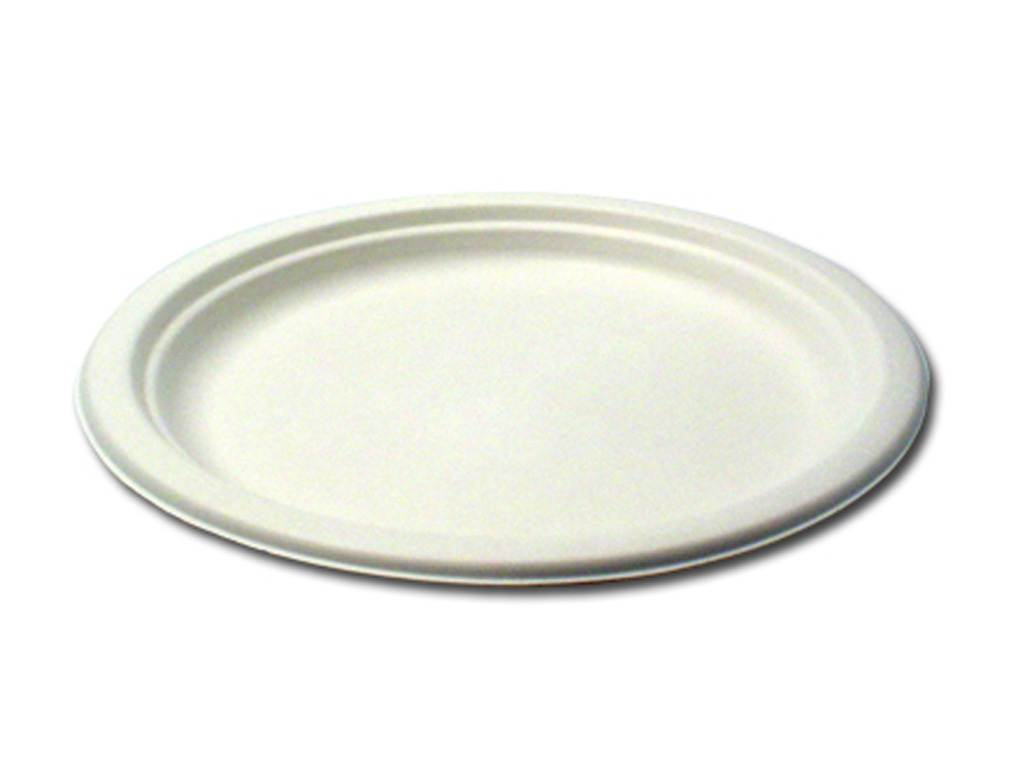 Biodegradable Plate 9" Dia  500/BOX