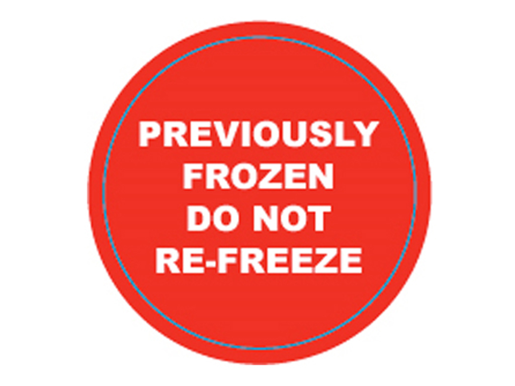 PREVIOUSLY FROZEN LABEL 30MM X 30MM  250/ROLL