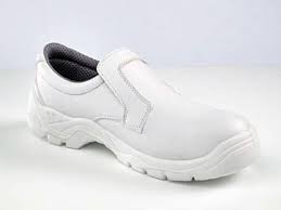 White Slip-on Safety Shoe S2/SRC Sole - Size 9