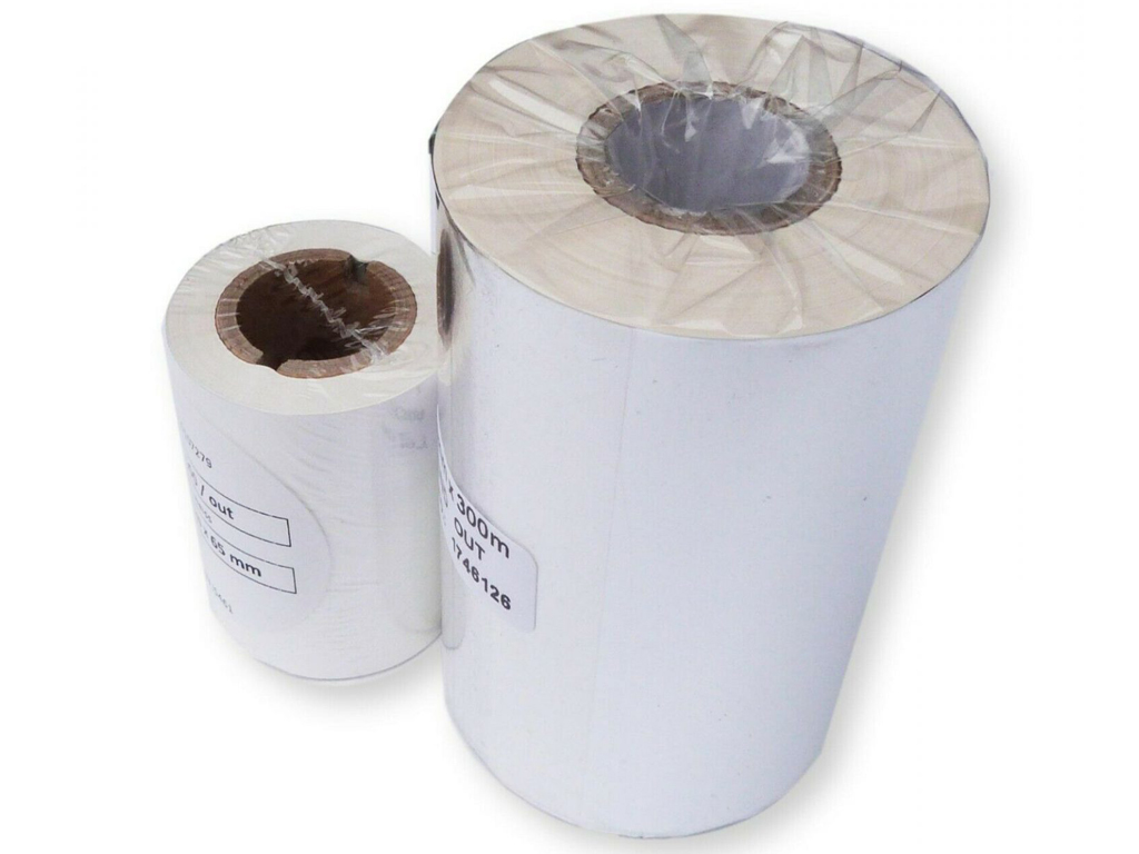 White Thermal Ink Ribbon 65MM X 300MM