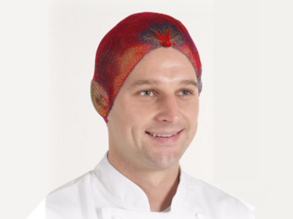 HAIRTITE METAL FREE RED 3MM HAIRNET 100/PK