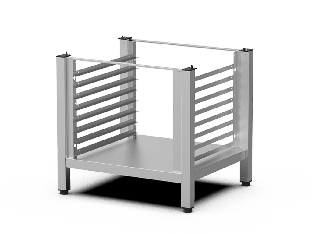 HIGH OPEN STAND 559MM H 8 RUNNERS AND UNDERSHELF