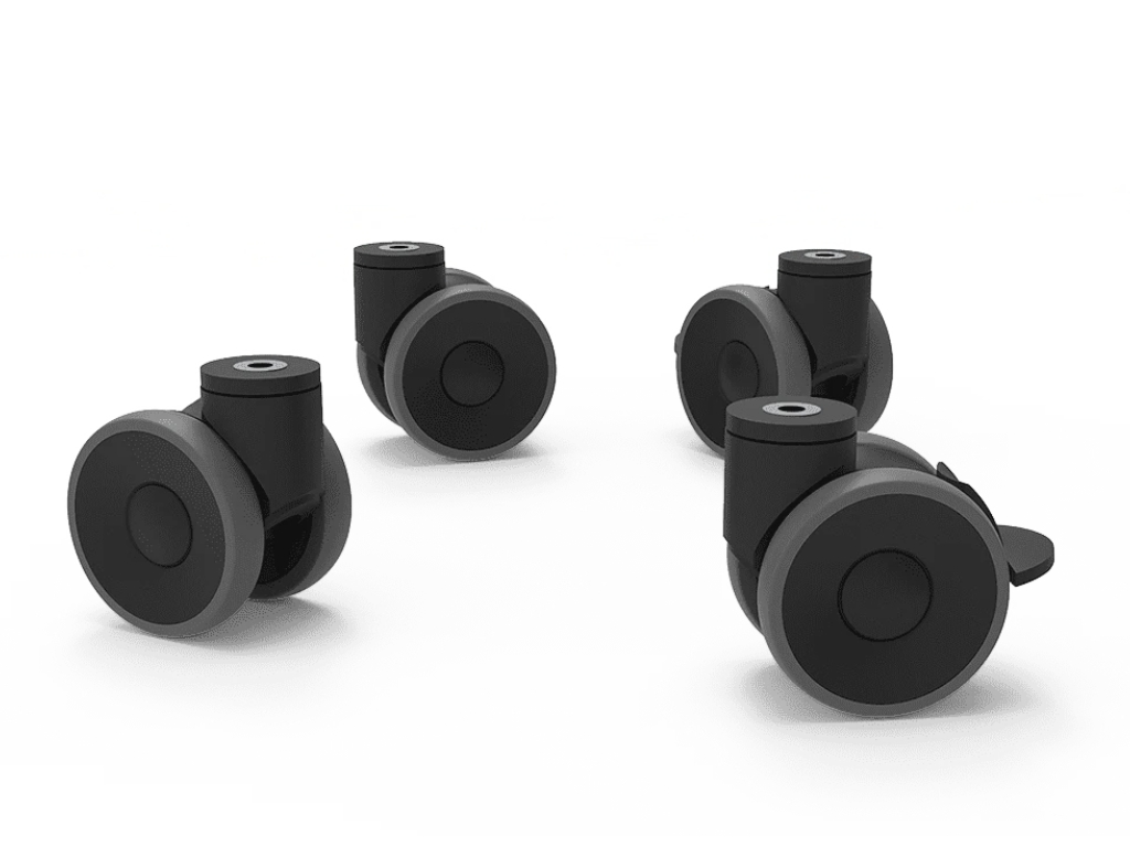 WHEELS KIT - 4 WHEELS 2 BRAKED