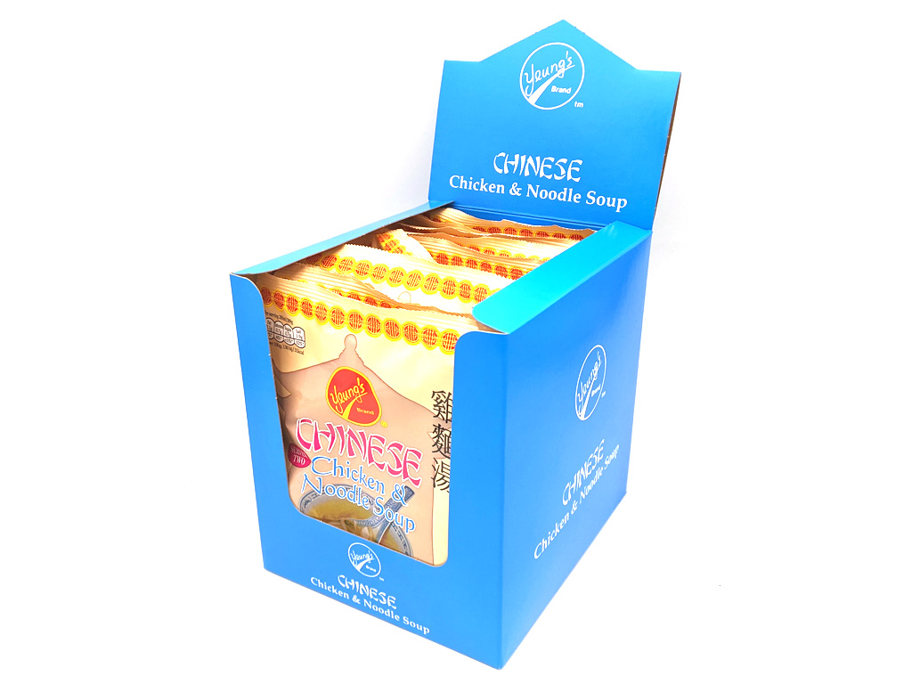 YEUNGS CHICKEN NOODLE SOUP 12 X 50G SACHETS.