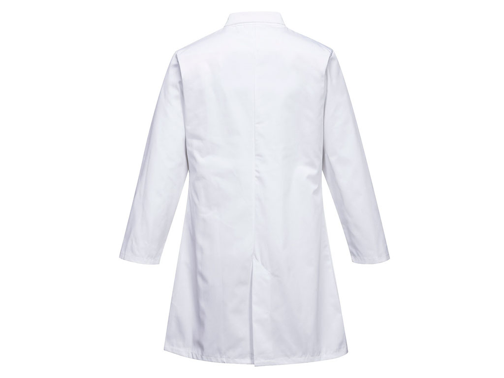 White Food Coat Internal Pocket 2X-LARGE 245GSM